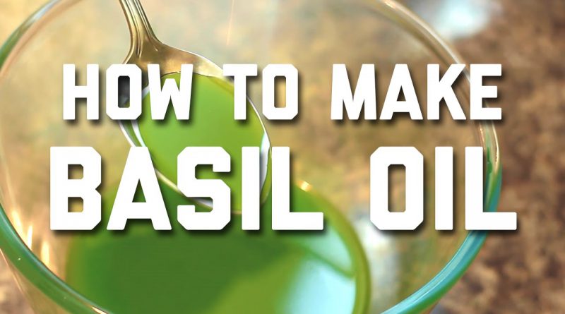 HOW TO MAKE BASIL OIL AT HOME