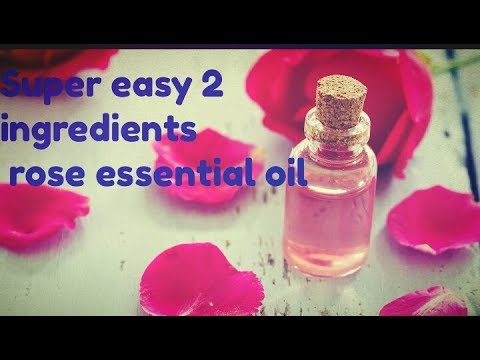 How make rose Essential oil at home/ easy only 2 ingredients  rose essential oil