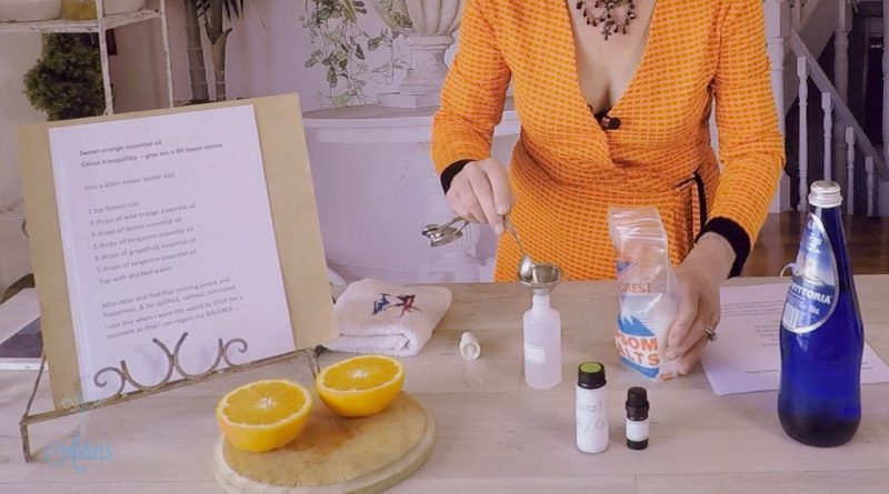 How to Make a Sweet Orange Essential Oil Tranquility Mister
