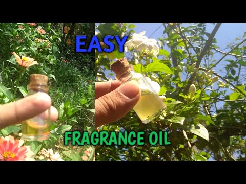 How to make your own perfume oil ; How to make fragrance oil || Jasmine oil.