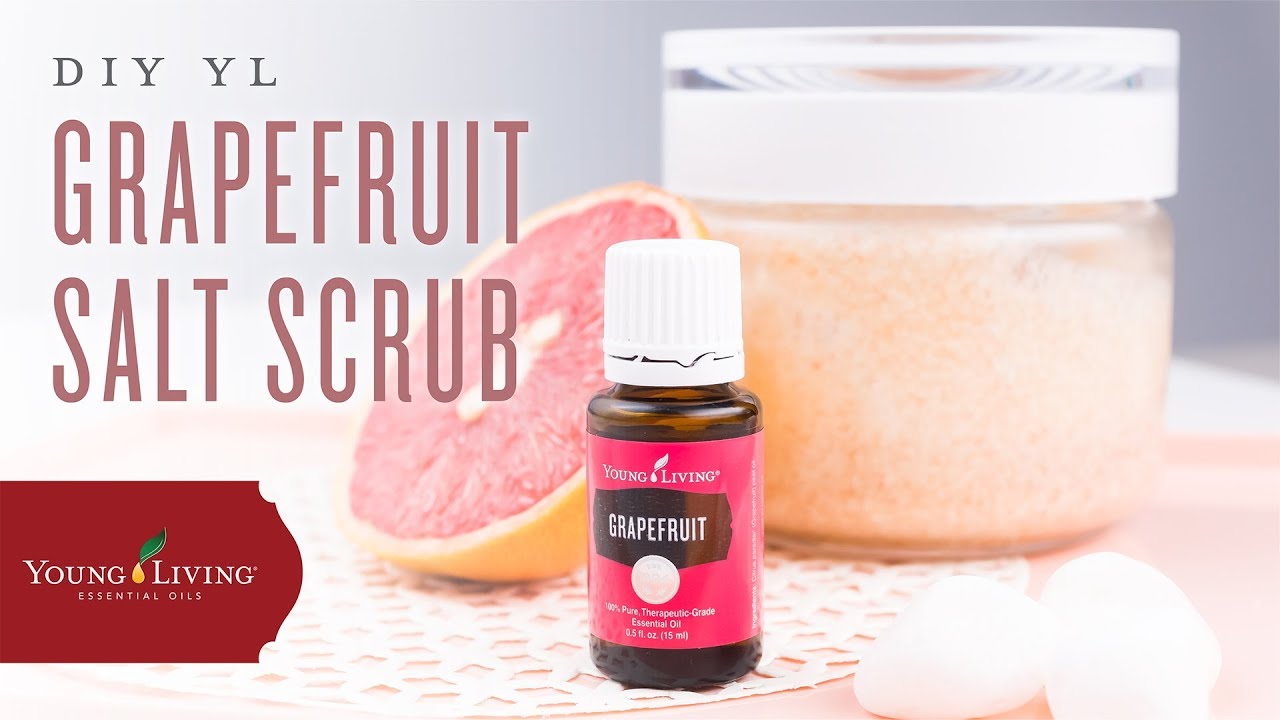 DIY Grapefruit Salt Scrub Young Living Essential Oils Anita Fincham