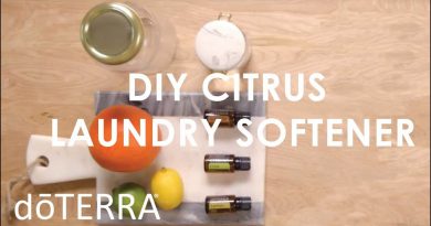 DIY Citrus Laundry Softener with Lemon, Lime, and Grapefruit Essential Oils